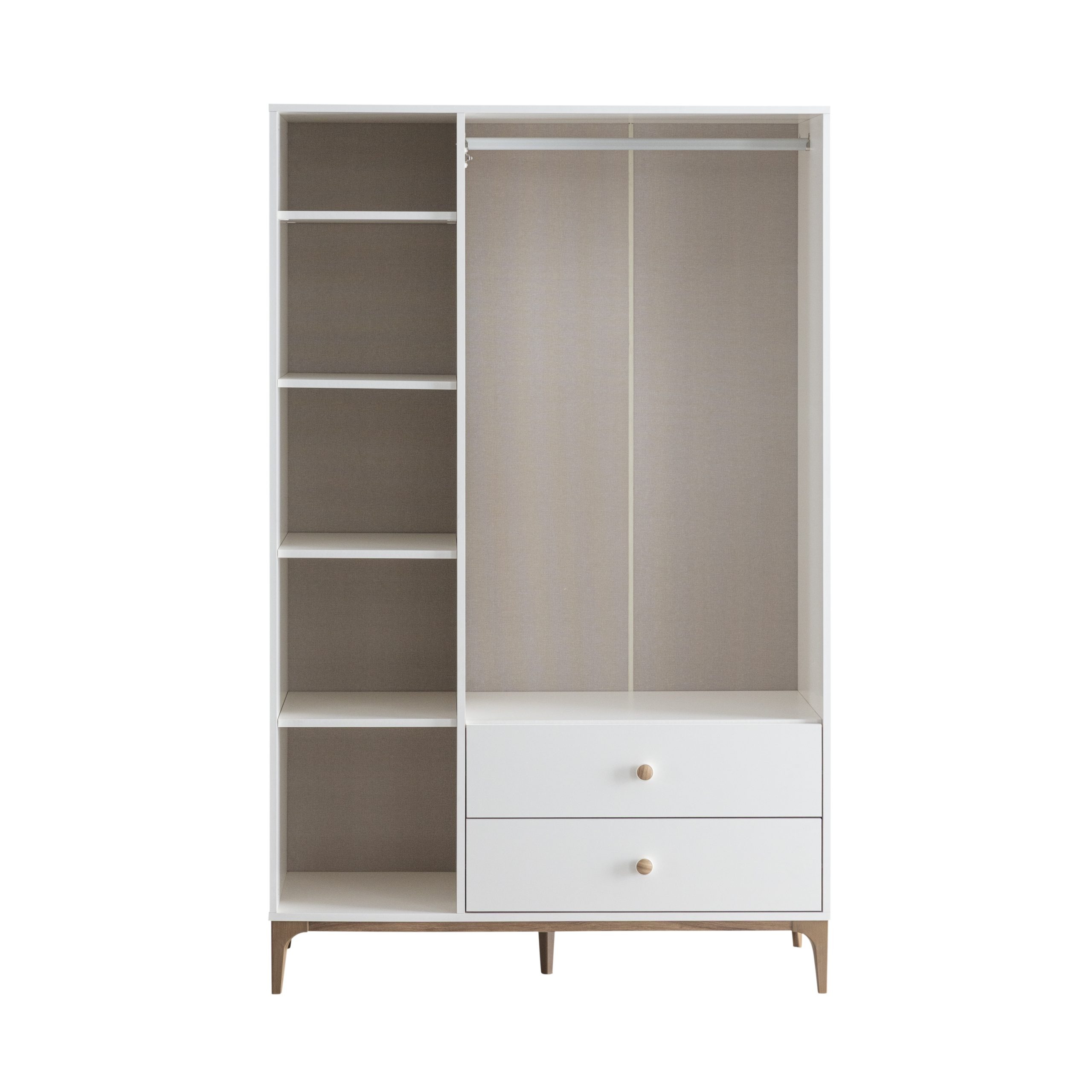 Polo 4 kapaklı gardırop iç detay