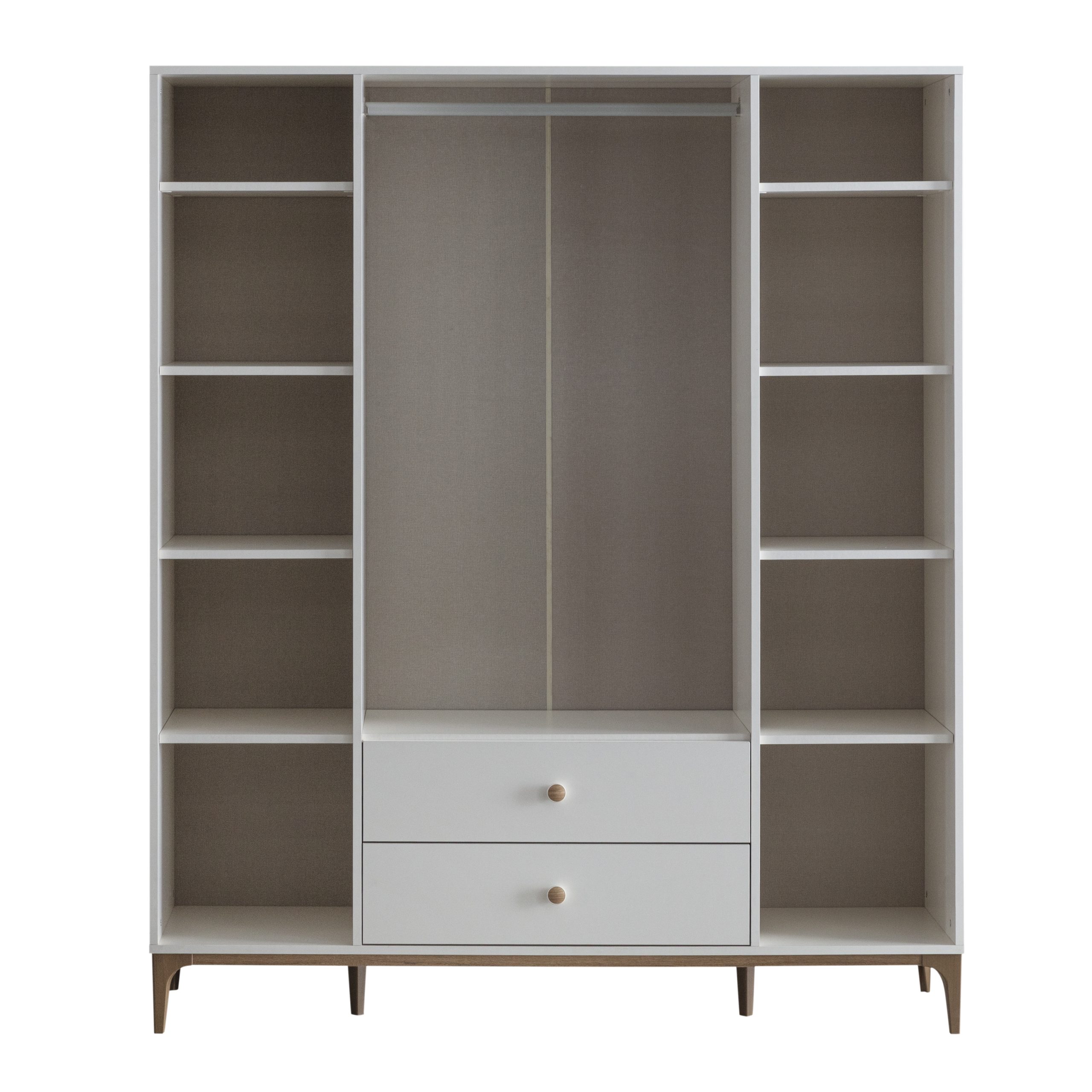 Polo 4 kapaklı gardırop iç detay